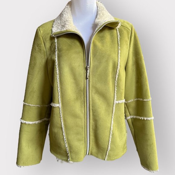 Parkhurst Jackets & Blazers - Parkhurst Outdoor Edition AVOCADO MICROSUEDE JACKET Medium